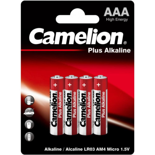 Батарейка Camelion AAA LR03 Plus Alkaline * 4 (LR03-BP4) – Camelion