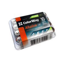 Батарейка ColorWay AAA LR03 Alkaline Power (щелочные) * 24шт plastic box (CW-BALR03-24PB)