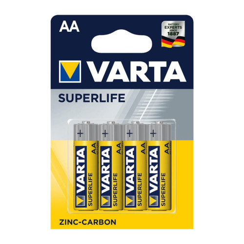 Батарейка Varta AA SUPERLIFE Zinc-Carbon R6 * 4 (02006101414) – Varta