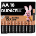 Батарейка Duracell AA лужні 18 шт. в упаковці (5000394107519 / 5006192) – DURACELL
