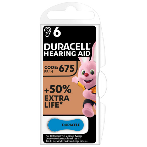 Батарейка Duracell PR44 / 675 * 6 (5004326) – DURACELL