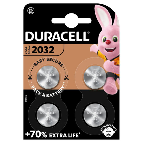 Батарейка Duracell CR 2032 / DL 2032 * 4 (5007662/5010951/5014799) – DURACELL (вид 1)