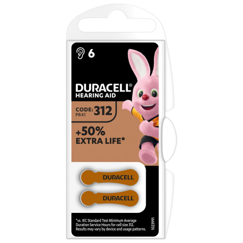 Батарейка Duracell PR41 / 312 * 6 (5007516/5011449) – DURACELL (вид 1)