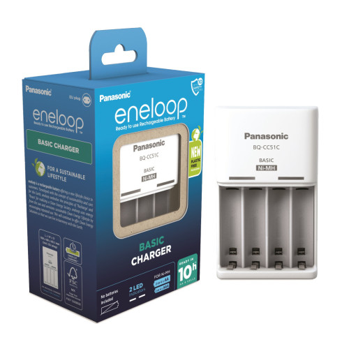 Зарядное устройство для аккумуляторов Panasonic Basic Charger New (BQ-CC51E) – Panasonic