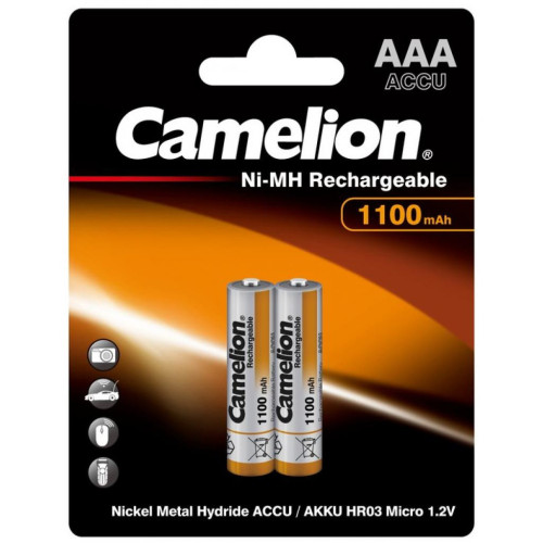 Акумулятор Camelion AAA 1100mAh Ni-MH * 2 R03-2BL (NH-AAA1100BP2) – Camelion