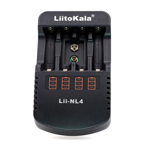 Зарядний пристрій для акумуляторів Liitokala 4 Slots, LED, Li-ion/Ni-MH/Ni-Cd/AA/ААA/AAAA/С (Lii-NL4) – Liitokala