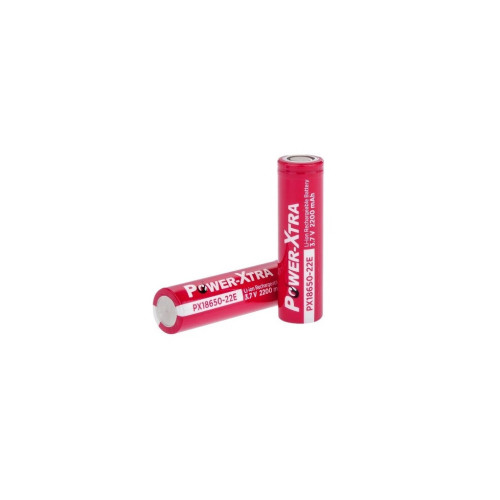 Аккумулятор 18650 2200mAh, 3.7V, red Power-Xtra (PX18650-22R / 29749) – Power-Xtra