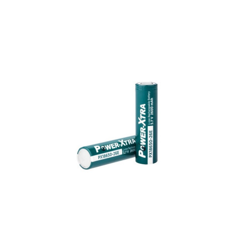 Акумулятор 18650 2600mAh, 3.7V, green Power-Xtra (PX18650-26G / 29751) – Power-Xtra