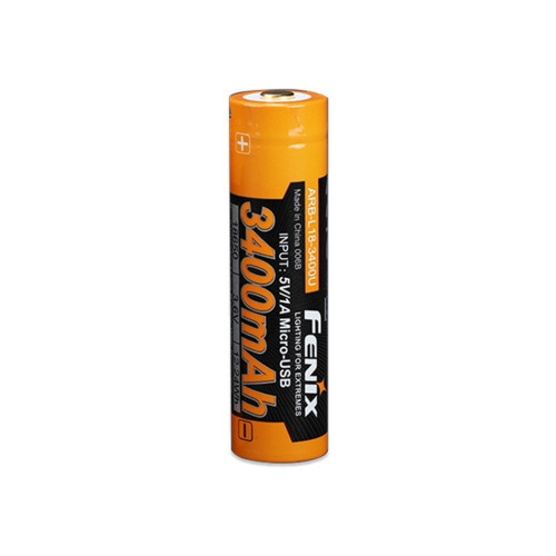 Аккумулятор Fenix 18650 3400 mAh micro usb зарядка (ARB-L18-3400U) – Fenix