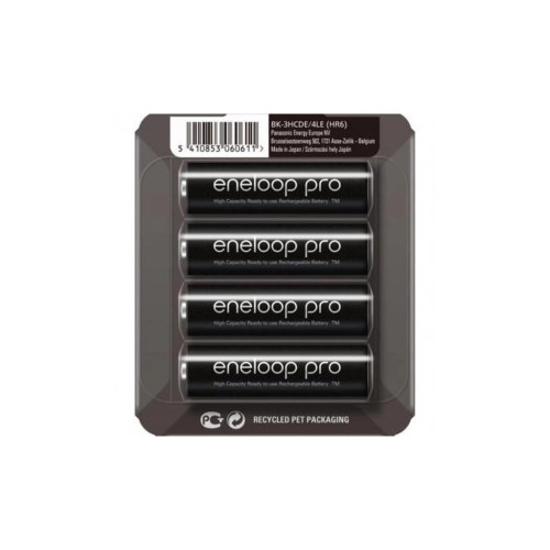 Аккумулятор Panasonic AA Eneloop 2500mAh Pro NI-MH * 4 (BK-3HCDE/4CP) – Panasonic