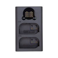 Зарядное устройство для фото PowerPlant Panasonic DL-BLK22 для двух аккумуляторов (CH980376)