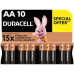 Батарейка Duracell AA лужні 10 шт. в упаковці (5002508/5006461) – DURACELL