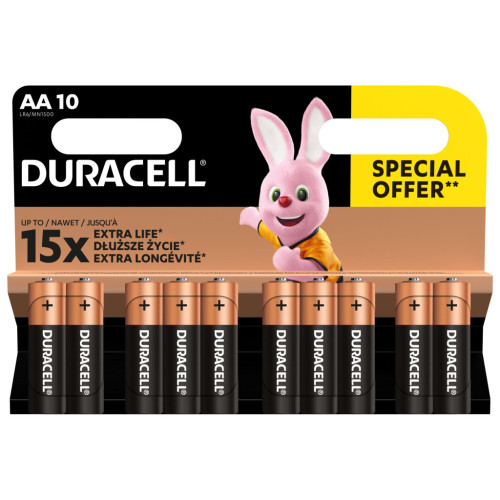 Батарейка Duracell AA лужні 10 шт. в упаковці (5002508/5006461) – DURACELL (вид 1)