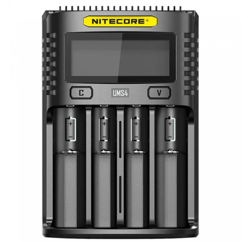 Зарядное устройство для аккумуляторов Nitecore Digicharger UMS4 (4 channels, LCD, Li-ion, IMR, Ni-Mh, Ni-Cd, 4A) (UMS4) – Nitecore