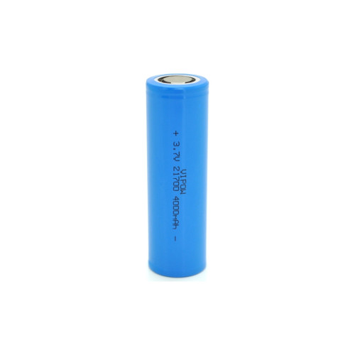Аккумулятор 21700 4000mAh, 3.7V, Blue, FlatTop Vipow (ICR21700-4000mAhFT / 31078) – Vipow