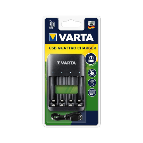 Зарядное устройство для аккумуляторов Varta Value USB Quattro Charger pro 4x AA/AAA (57652101401) – Varta