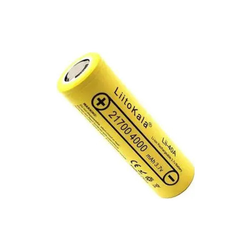 Акумулятор 21700 4000mah, 25A, 3.7V(2.5-4.2V), Yellow Liitokala (Lii-40A-N(Nickel) / 35883) – Liitokala