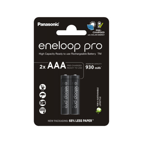 Аккумулятор Panasonic AAA Eneloop 930mAh Pro NI-MH * 2 (BK-4HCDE/2CP) – Panasonic