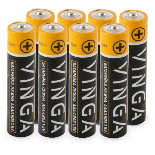 Батарейка AAA LR03 Alkaline 8pcs Blister Vinga (VJABAAA8) – Vinga (вид 1)