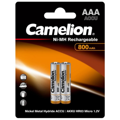 Аккумулятор Camelion AAA 800mAh Ni-MH * 2 R03-2BL (NH-AAA800BP2) – Camelion