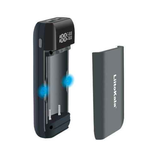 Зарядное устройство для аккумуляторов Liitokala 2 Slots, w func. Powerbank/PD/QC, USB/Type-C, LED disp, 18650/21700 (Lii-MP2) – Liitokala (вид 1)