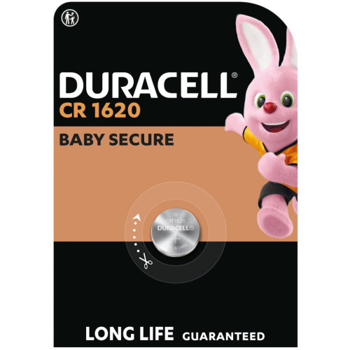 Батарейка CR 1620 спеціальна літієва типу таблетка 1620 3V, 1 шт. в упаковці Duracell (5011069) – DURACELL