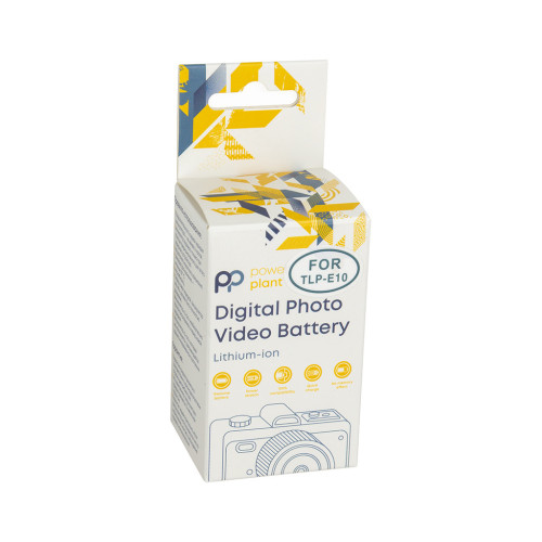 Акумулятор до фото/відео PowerPlant Canon TLP-E10 1020mAh з кабелем Type-C (CB971275) – PowerPlant (вид 2)