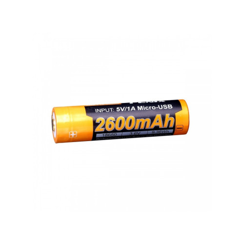 Акумулятор Fenix 18650 2600 mAh micro usb зарядка (ARB-L18-2600U) – Fenix (вид 1)
