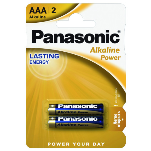 Батарейка Panasonic AAA LR03 Alkaline Power * 2 (LR03REB/2BP) – Panasonic