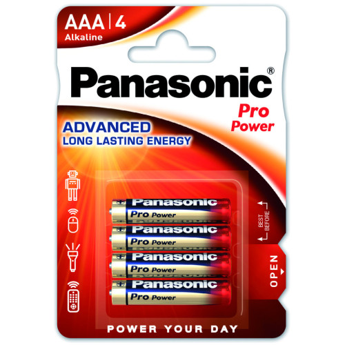 Батарейка Panasonic AAA LR03 Pro Power * 4 (LR03XEG/4BP) – Panasonic