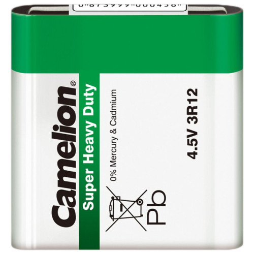 Батарейка 3R12 4.5V Super Heavy Duty Zinc-carbon * 1 Camelion (3R12-SP1G) – Camelion