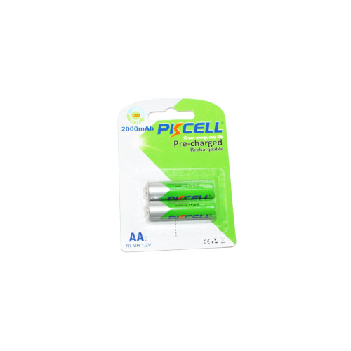 Акумулятор AA R6 2000mAh 1.2V NiMH Already Charged, 2шт/бл PkCell (PC/AA2000-2BA) – PkCell