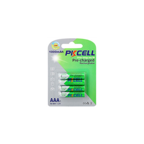 Акумулятор AAA R03 1000mAh 1.2V NiMH Already Charged, 4шт/бл PkCell (PC/AAA1000-4BA) – PkCell