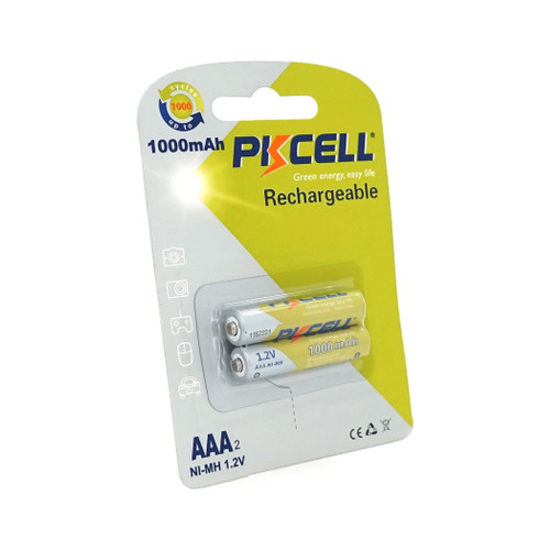 Акумулятор AAA R03 1000mAh 1.2V NiMH Rechargeable Battery, 2шт/бл PkCell (PC/AAA1000-2BR) – PkCell