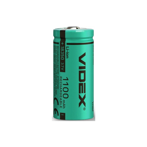 Аккумулятор 18350 1100mAh bulk/1шт Videx (18350/1100/1B) – Videx (вид 1)