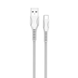 Дата кабель ColorWay USB 2.0 AM to Type-C 1.0m line-drawing white (CW-CBUC029-WH)