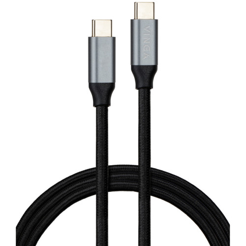 Дата кабель USB-C to USB-C 3.2 Gen 2 1.5m 100W 10GBps Nylon Vinga (VCPDCU3215) – Vinga
