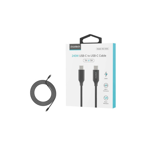 Дата кабель USB-C to USB-C 1.2m USB 3.1 Gen2 240W (50V/5A) Choetech (XCC-1035) – Choetech (вид 3)