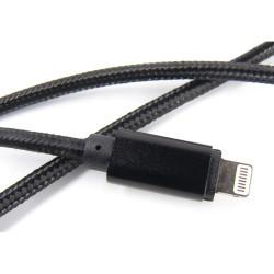 Дата кабель USB 2.0 AM to Lightning 0.2m black Dengos (NTK-L-SHRT-BLACK)