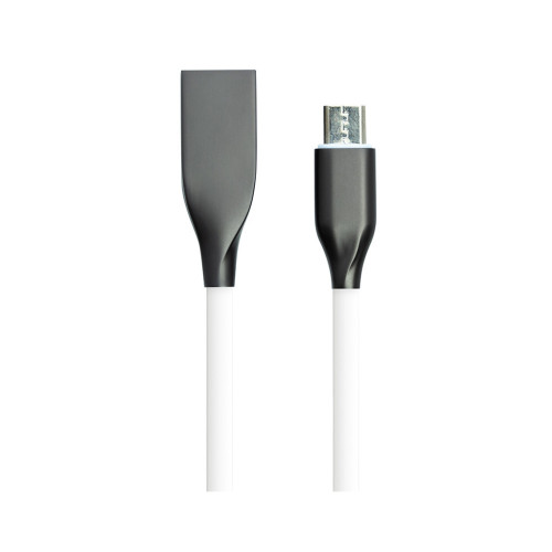 Дата кабель USB 2.0 AM to Micro 5P 2.0m white PowerPlant (CA910731) – PowerPlant