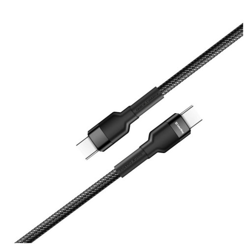 Дата кабель USB-C to USB-C 0.3m 3А black ColorWay (CW-CBPDCC054-BK) – ColorWay (вид 2)