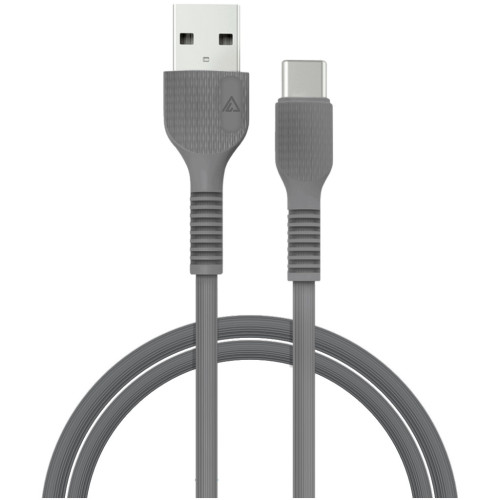 Дата кабель USB 2.0 AM to Type-C 1.2m AL-CBCOLOR-T1BK Black ACCLAB (1283126518232) – ACCLAB