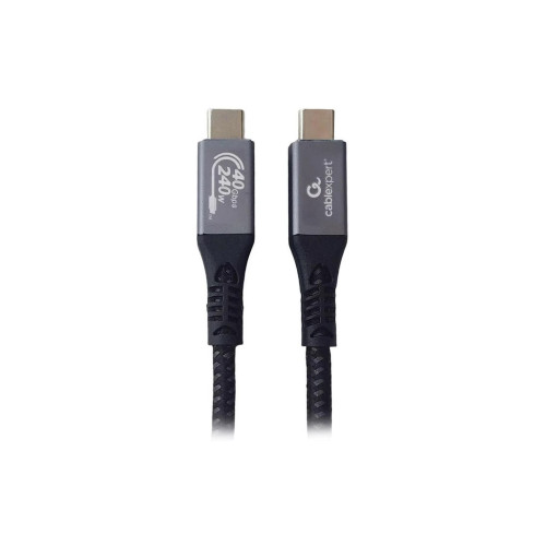 Дата кабель USB-C to USB-C 1.5m USB4 40Gbps/240W(48V5A)/8K60Hz Cablexpert (CCBP-USB4-CMCM240-1.5M) – Cablexpert