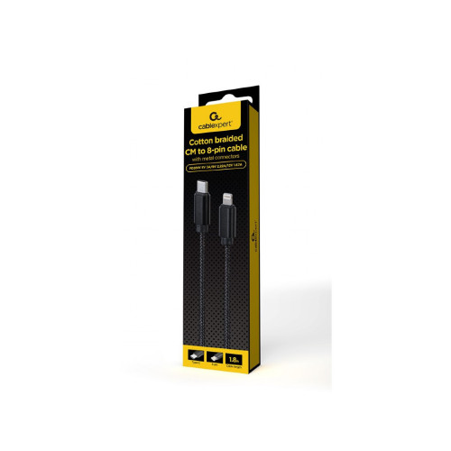 Дата кабель USB-C to Lightning 1.8m USB2.0 Cablexpert (CCDB-mUSB2B-CMLM-6) – Cablexpert (вид 1)