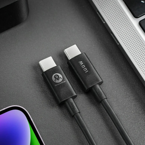Дата кабель USB-C to USB-C 1.5m GravaStar (GRAVASTARTC_BLK) – GravaStar (вид 1)