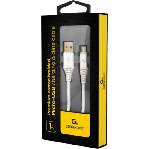 Дата кабель USB 2.0 Micro 5P to AM Cablexpert (CC-USB2B-AMmBM-1M-BW2) – Cablexpert (вид 1)