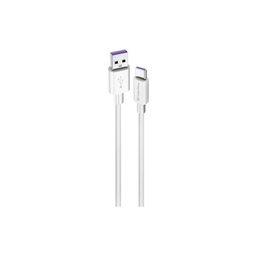 Дата кабель USB 2.0 AM to Type-C 1.0m 5A white ColorWay (CW-CBUC019-WH) – ColorWay