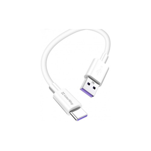 Дата кабель USB 2.0 AM to Type-C 1.0m 5A white ColorWay (CW-CBUC019-WH) – ColorWay (вид 1)