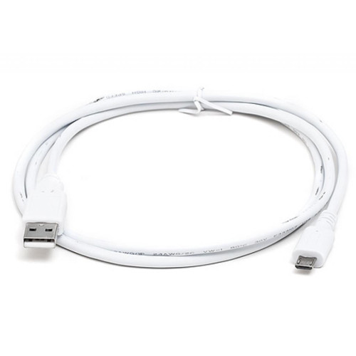 Дата кабель USB 2.0 AM to Micro 5P 0.6m Pro white REAL-EL (EL123500022) – REAL-EL