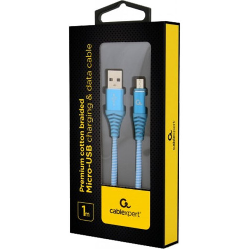 Дата кабель USB 2.0 Micro 5P to AM Cablexpert (CC-USB2B-AMmBM-1M-VW) – Cablexpert (вид 1)